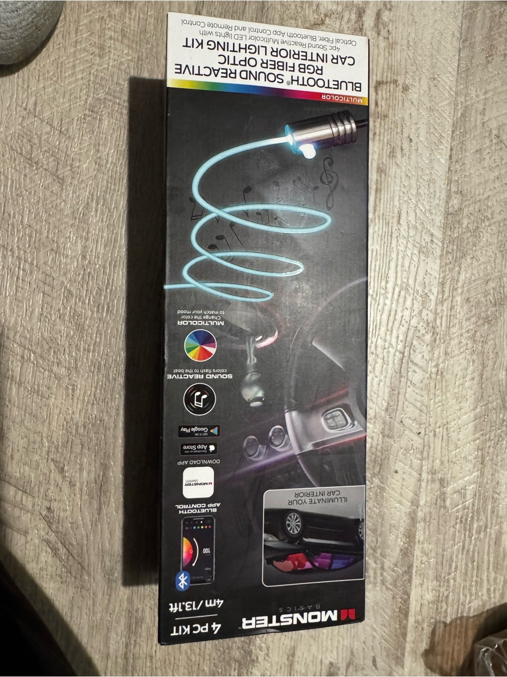 Bluetooth RGB Interior Lighting Kit - Blue